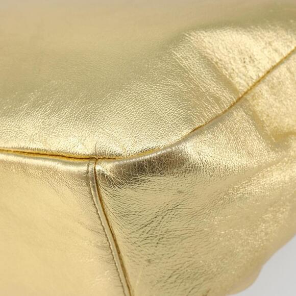 PRADA Shoulder Bag Leather Gold Auth 156454V - Picture 15 of 16